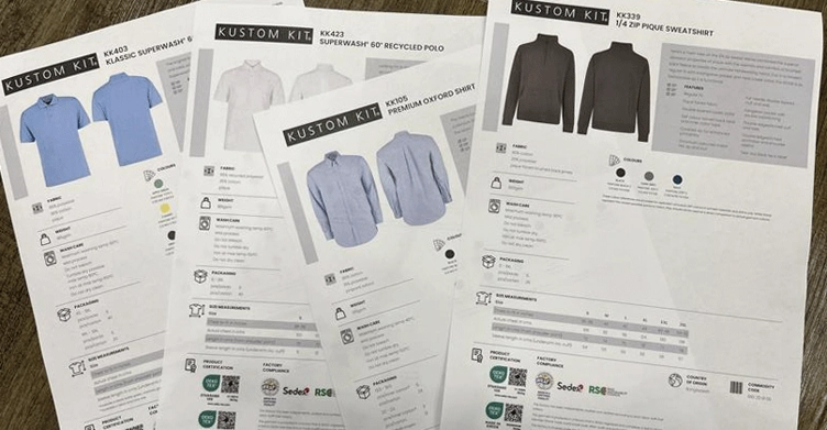 Garment-technical-sheets